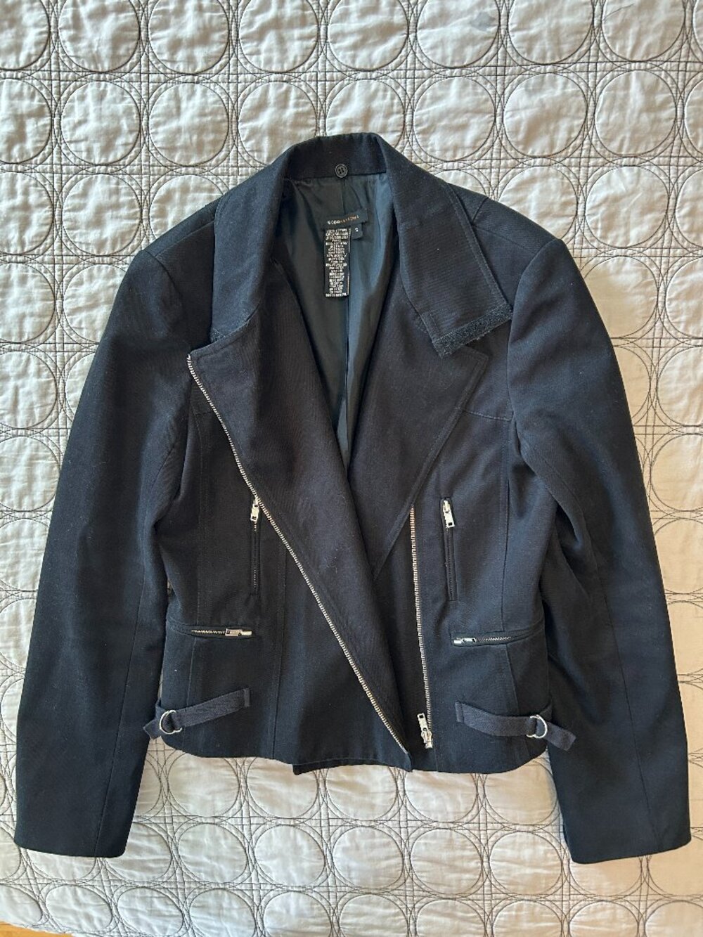 BCBGMaxAzria Black Moto Jacket size Small